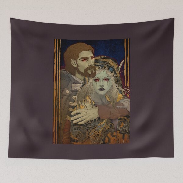 Item preview, Fanart: Sylvanas & Nathanos in Art Nouveau style  designed and sold by AlexaelArtworks.