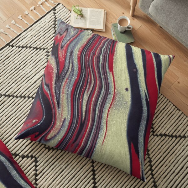 Beautiful Wavy Pattern Floor Pillow