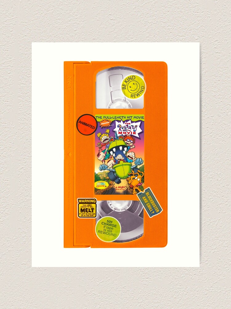 "Orange Rugrats VHS Tape" Art Print for Sale by CrazySassyCool Redbubble