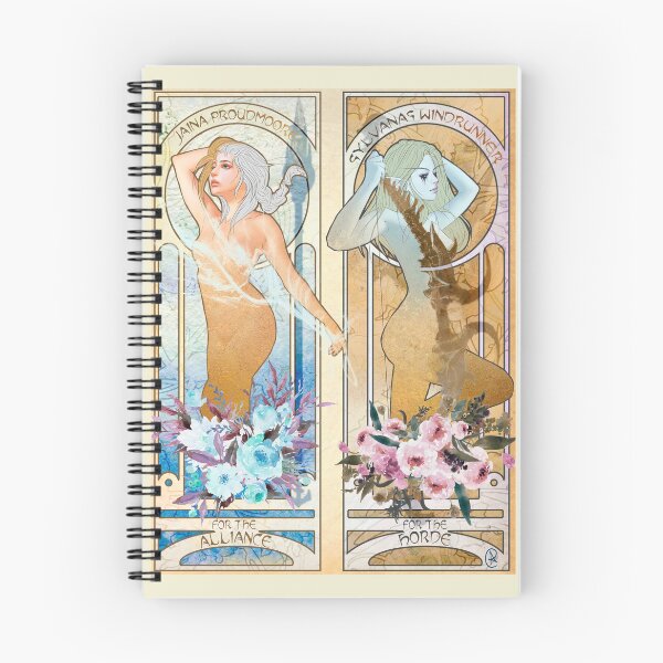 Item preview, Jaina and Sylvanas in Art Nouveau style designed and sold by AlexaelArtworks.