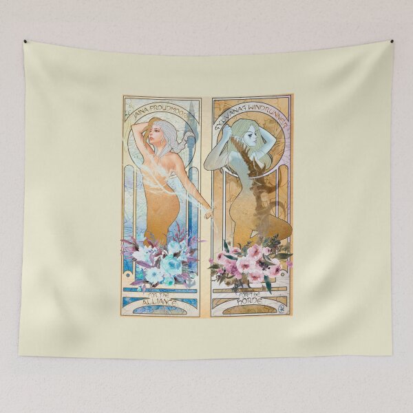 Item preview, Jaina and Sylvanas in Art Nouveau style designed and sold by AlexaelArtworks.