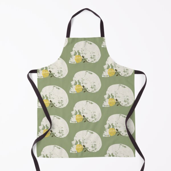 Item preview, Skull with Yellow Rose in Crackle Pattern designed and sold by RawSunArt.