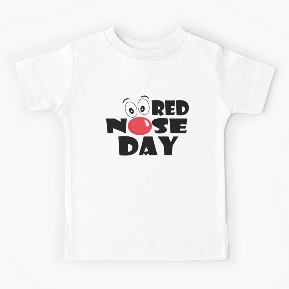kids red nose t shirts
