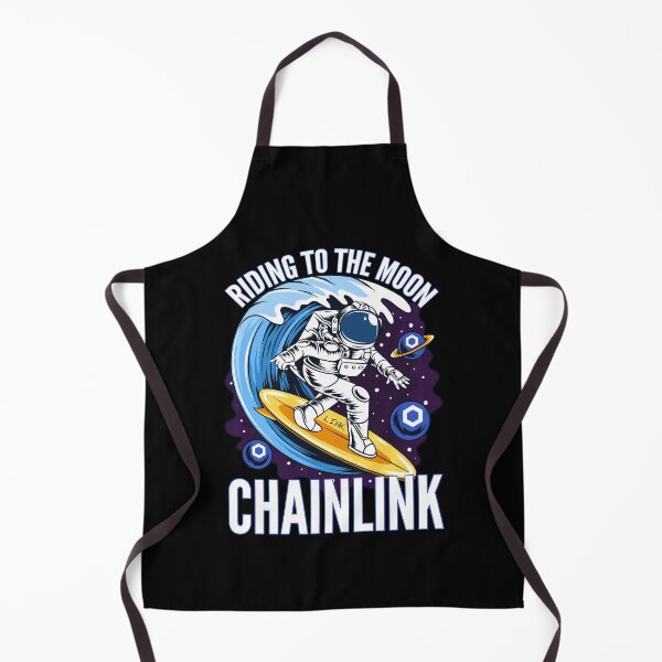 Item preview, Riding to the Moon Chainlink LINK Crypto designed and sold by Bitcoin-Fashion.