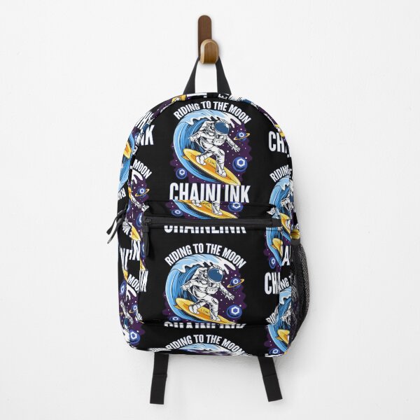 Item preview, Riding to the Moon Chainlink LINK Crypto designed and sold by Bitcoin-Fashion.