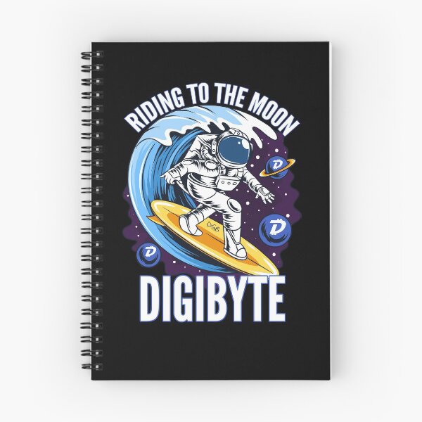 Item preview, Riding to the Moon Digibyte DGB Crypto designed and sold by Bitcoin-Fashion.