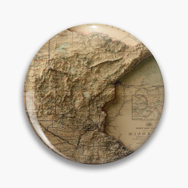 Item preview, 1895 Minnesota Relief Map 3D digitally-rendered designed and sold by ThinkAboutMaps.