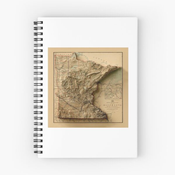 Item preview, 1895 Minnesota Relief Map 3D digitally-rendered designed and sold by ThinkAboutMaps.