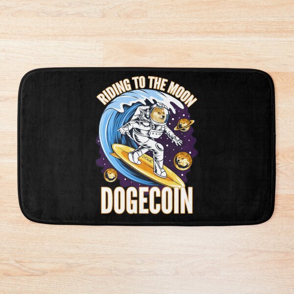 Item preview, Riding to the Moon Dogecoin DOGE Crypto designed and sold by Bitcoin-Fashion.