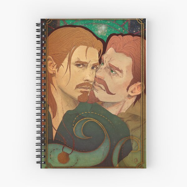 Item preview, Flynn Fairwind & Mathias Shaw in Art Nouveau style  designed and sold by AlexaelArtworks.
