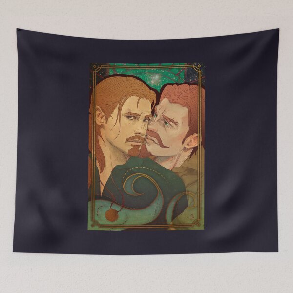 Item preview, Flynn Fairwind & Mathias Shaw in Art Nouveau style  designed and sold by AlexaelArtworks.
