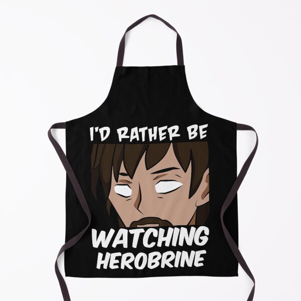 Item preview, I'd Rather Be Watching Herobrine designed and sold by Adam and Marky.