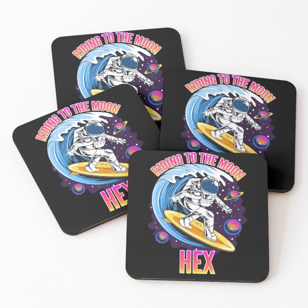 Item preview, Riding to the Moon HEX Crypto designed and sold by Bitcoin-Fashion.