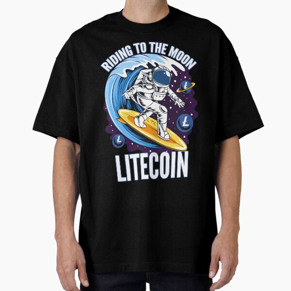 Artikel-Vorschau von Reiten zum Mond Litecoin LTC Crypto, designt und verkauft von Bitcoin-Fashion.