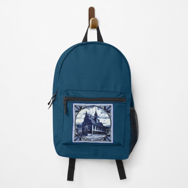Item preview,  DUTCH BLUE DELFT : Vintage Buildings and Steeples in Amsterdam Print designed and sold by posterbobs.