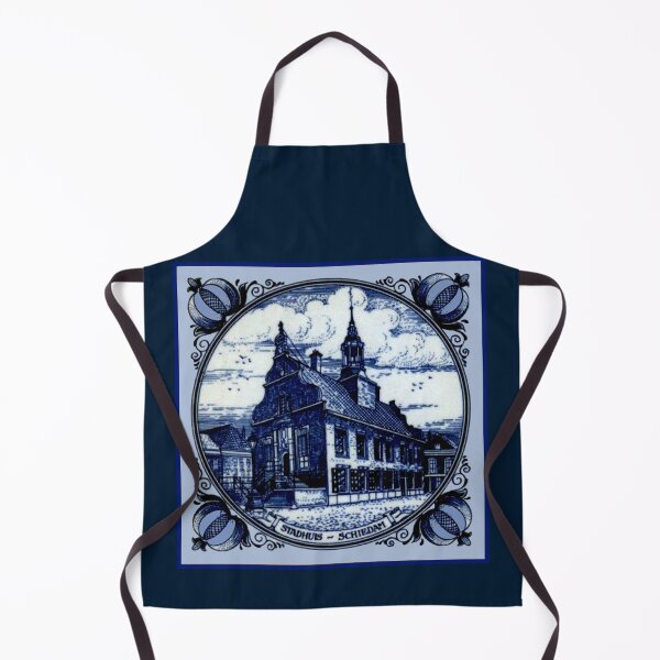 Item preview,  DUTCH BLUE DELFT : Vintage Buildings and Steeples in Amsterdam Print designed and sold by posterbobs.