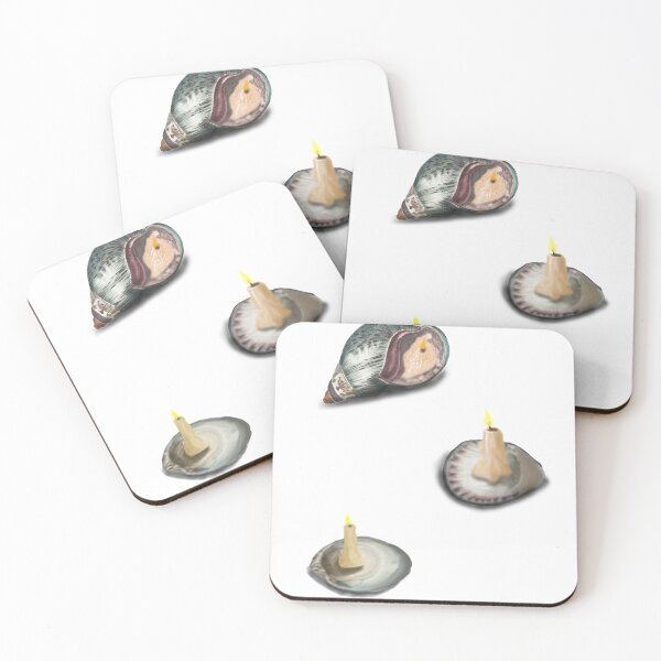 Item preview, Cute sea shell candles designed and sold by RealMuslamic.