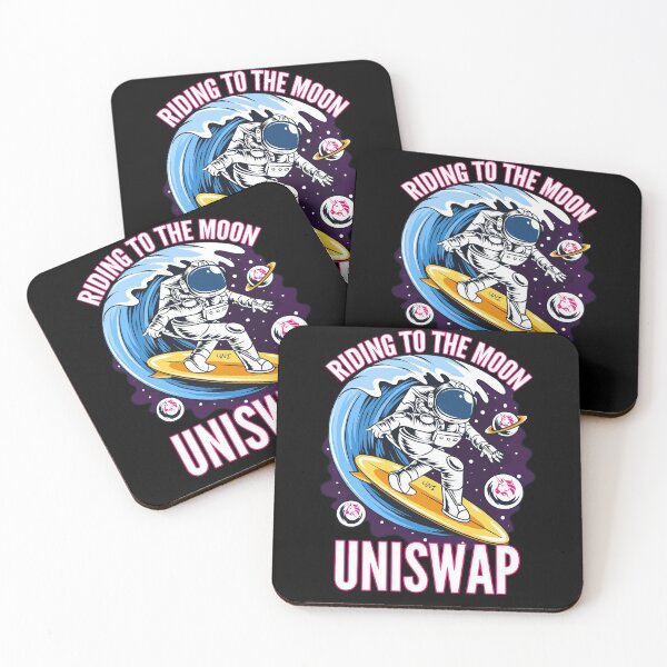 Item preview, Riding to the Moon Uniswap UNI Crypto designed and sold by Bitcoin-Fashion.