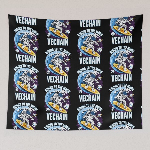 Item preview, Riding to the Moon VeChain VET Crypto designed and sold by Bitcoin-Fashion.