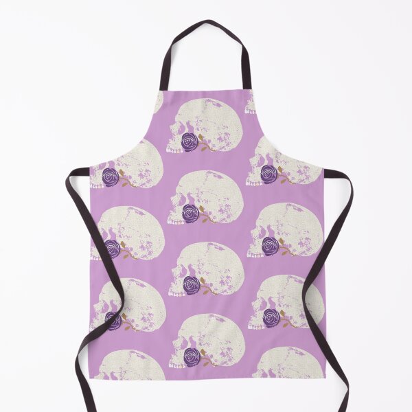 Item preview, Skull with Purple Rose in Crackle Pattern designed and sold by RawSunArt.