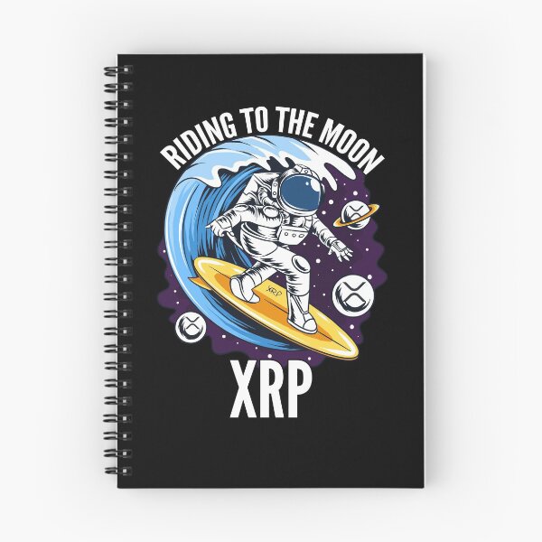 Item preview, Riding to the Moon Ripple XRP Crypto designed and sold by Bitcoin-Fashion.