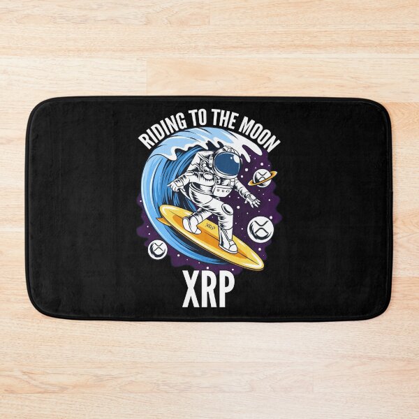 Item preview, Riding to the Moon Ripple XRP Crypto designed and sold by Bitcoin-Fashion.