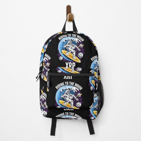Item preview, Riding to the Moon Ripple XRP Crypto designed and sold by Bitcoin-Fashion.