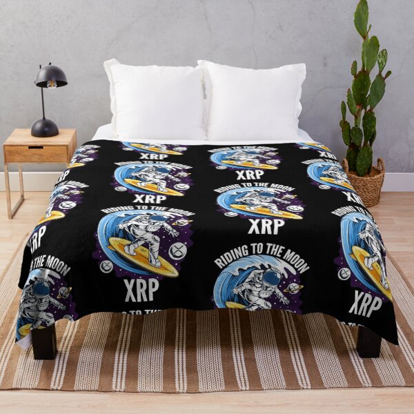 Item preview, Riding to the Moon Ripple XRP Crypto designed and sold by Bitcoin-Fashion.