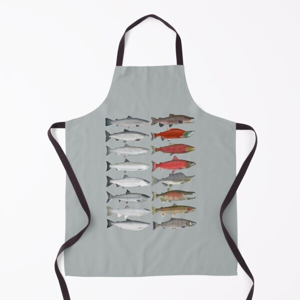 Item preview, Salmon Group designed and sold by fishfolkart.