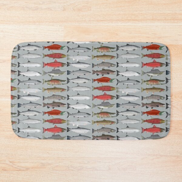 Item preview, Salmon Group designed and sold by fishfolkart.