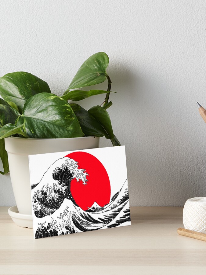 The Great Wave Off Kanagawa, Red Sun