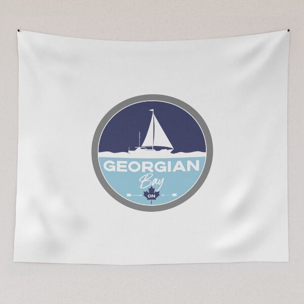 Item preview, Georgian Bay Ontario Canada - Retro Lake Boating Design designed and sold by palmettodigital.