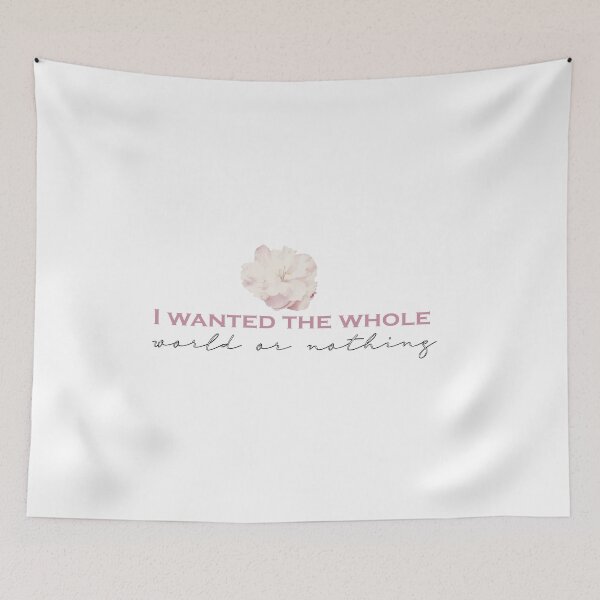 Item preview, i wanted the whole world or nothing : Inspirational Quote, Birthday gift  designed and sold by Badrart.