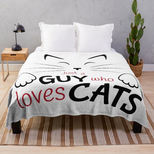 Item preview, Just a Guy Who Loves Cats designed and sold by Red Nebula Studios.
