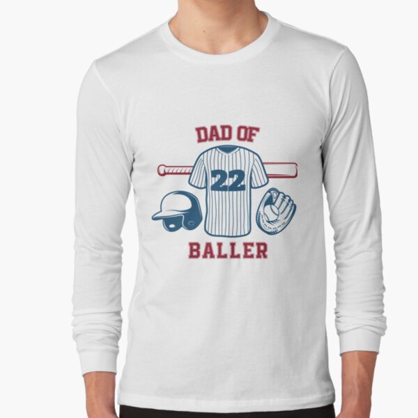 Mens Dad Of Ballers T Shirt Funny Baseball Softball Gift From Son – Teezou  Store