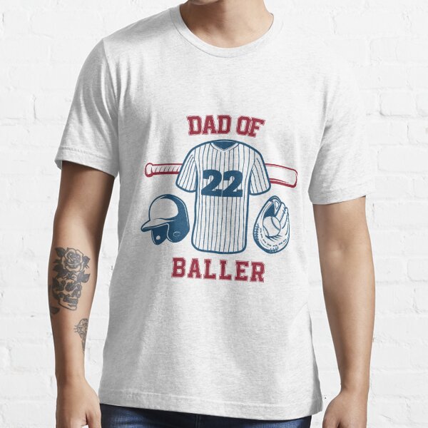 Mens Dad Of Ballers T Shirt Funny Baseball Softball Gift From Son – Teezou  Store