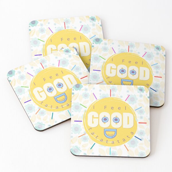 Item preview, I feel good, happier than ever - Dad hat, magnet, poster, art board print, designed and sold by SpiralStairShop.