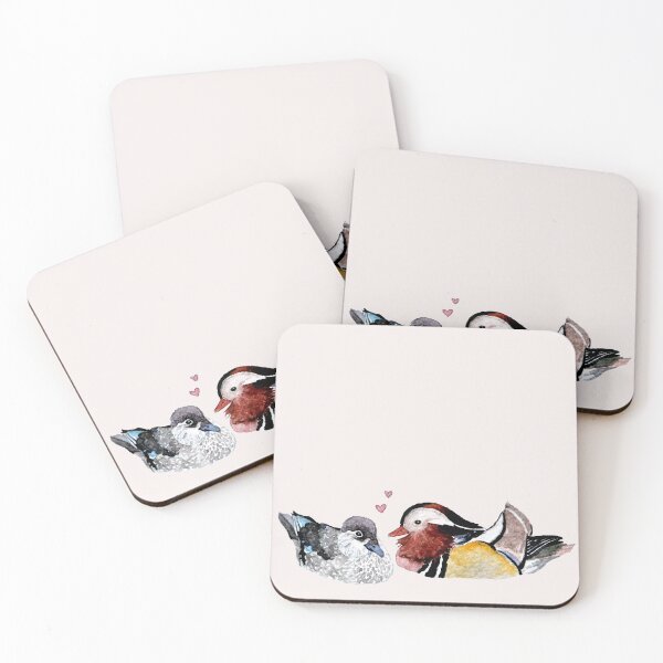 Item preview, Two Mandarin Ducks designed and sold by mooonhannah.