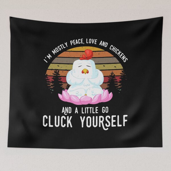 Item preview, Soy mayoritariamente amor de paz y pollos cloquea tú mismo designed and sold by Dressed For Duty.