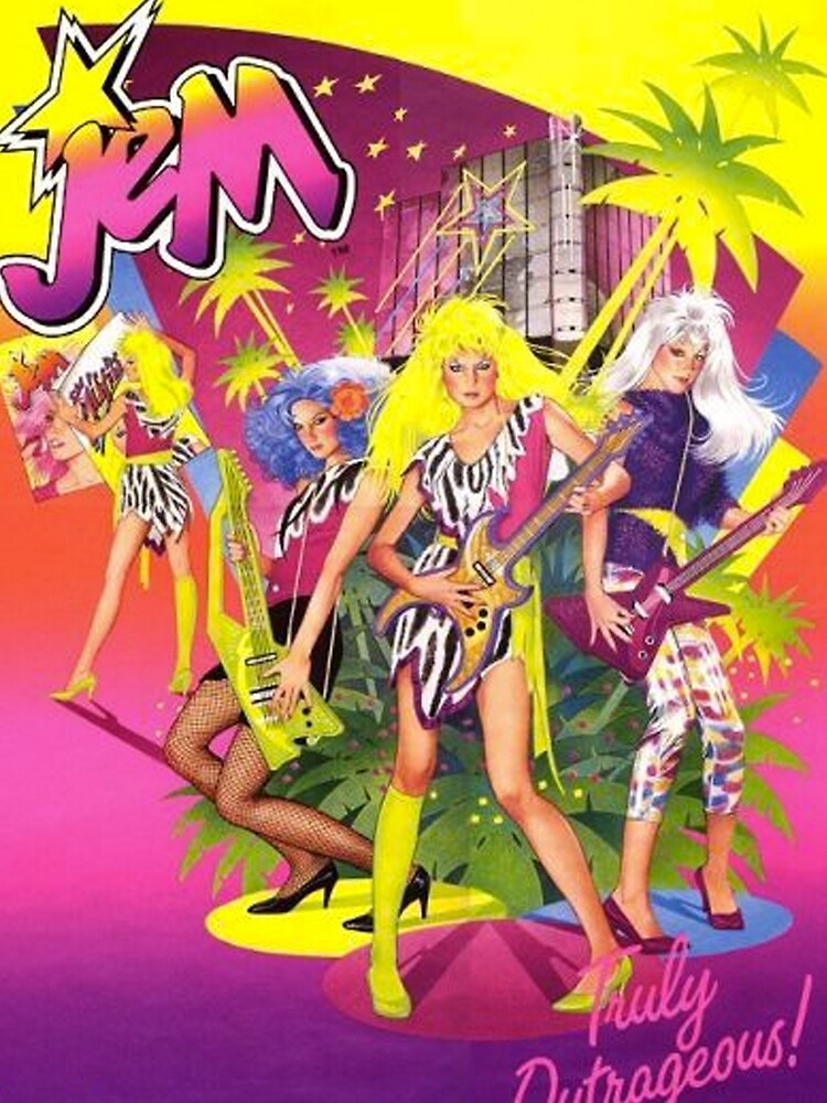 Jem and The Holograms Sublimation T-Shirt Mens Small T-shirts