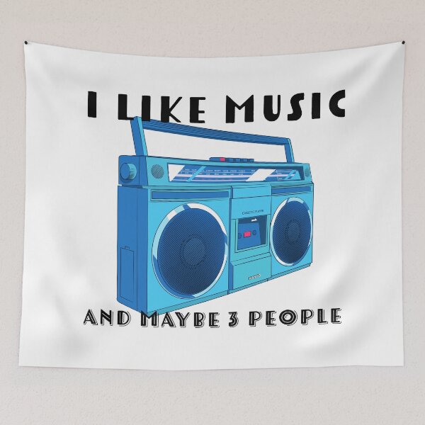 Item preview, I Like Music And Maybe 3 People Old School Rhymes Cassette Tapes designed and sold by KLINESTORE.