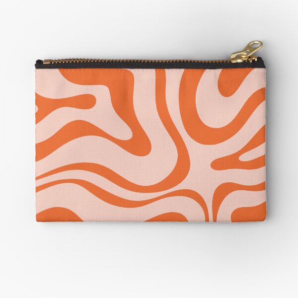 Item preview, Liquid Swirl Modern Abstract Pattern in Pale Blush Pink and Orange designed and sold by kierkegaard.