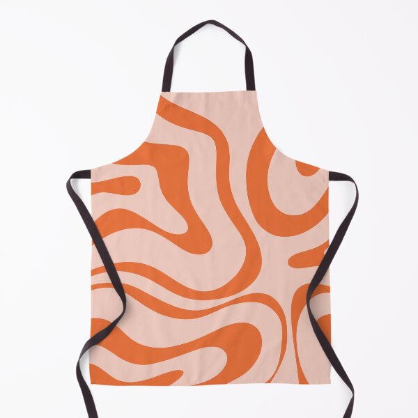 Item preview, Liquid Swirl Modern Abstract Pattern in Pale Blush Pink and Orange designed and sold by kierkegaard.