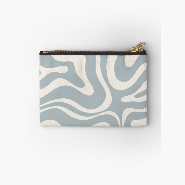 Item preview, Liquid Swirl Abstract Pattern in Cream and Light Blue-Grey designed and sold by kierkegaard.