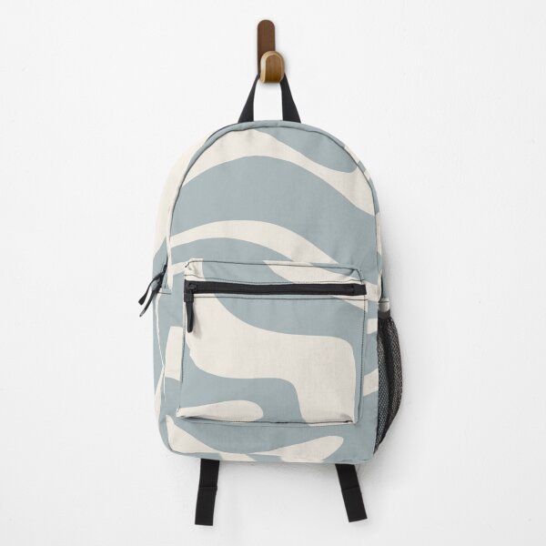 Item preview, Liquid Swirl Abstract Pattern in Cream and Light Blue-Grey designed and sold by kierkegaard.