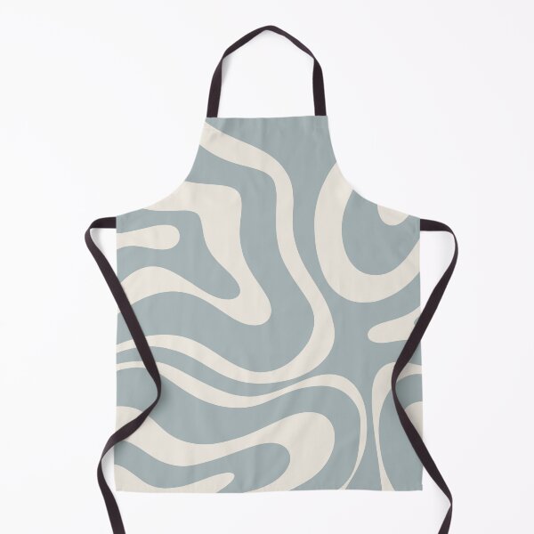 Item preview, Liquid Swirl Abstract Pattern in Cream and Light Blue-Grey designed and sold by kierkegaard.