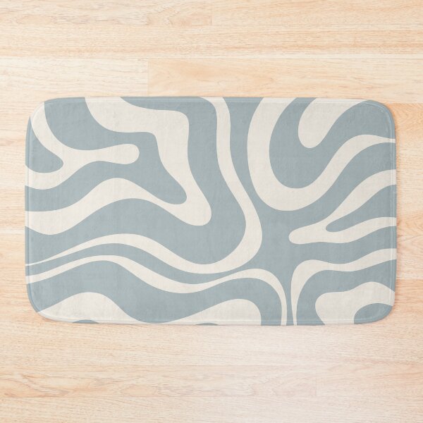 Item preview, Liquid Swirl Abstract Pattern in Cream and Light Blue-Grey designed and sold by kierkegaard.