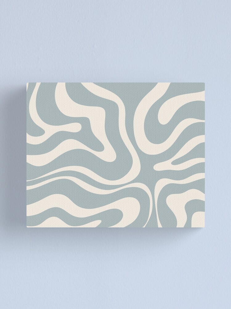 Liquid Swirl Contemporary Abstract Pattern in Mushroom Cream Yoga Mat