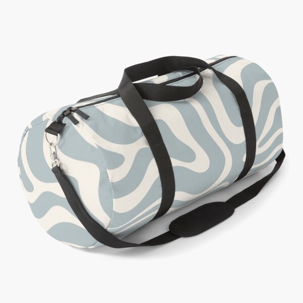 Item preview, Liquid Swirl Abstract Pattern in Cream and Light Blue-Grey designed and sold by kierkegaard.