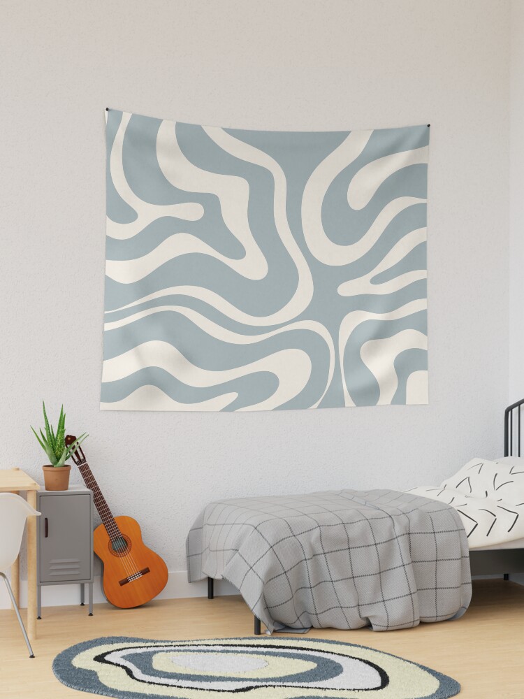 Light blue and grey tapestry sale